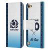 Head Case Designs Officially Licensed Custom Customized Personalized Scotland Rugby Away 2024/25 Kit Leather Book Wallet Case Cover Compatible with Apple iPod Touch 5G 5th Gen view 1