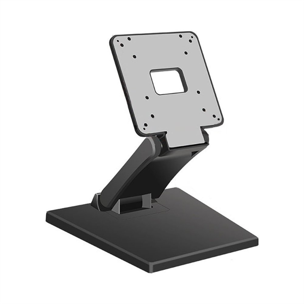 WANGHAI2024M Monitor Mount Adjustable LCD Monitor Stand Fits 13-24 inch Screen, Holds 14.3lbs, Foldable Single Monitor Stand with VESA Hole 75x75mm 100x100mm, Desktop/Wall Mount Monitor Desk Stand
