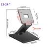 WANGHAI2024M Monitor Mount Adjustable LCD Monitor Stand Fits 13-24 inch Screen, Holds 14.3lbs, Foldable Single Monitor Stand with VESA Hole 75x75mm 100x100mm, Desktop/Wall Mount Monitor Desk Stand view 2