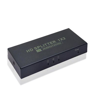 HD Splitter 1 in 4 Out,up to 4K @ 60Hz 4:4:4 HDMI Splitter,Multi Resolution Output,HDMI 2.0& HDCP 2.2,EDID Control,3D CEC Support,18 Gbps, Easy Plug and Play,0 to +40