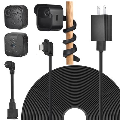 3Pack 30ft/9m Power Cable with Adapter and 1Pack Flexible Twist Mount and Weatherproof Protective Housing for Blink Outdoor 4 (4th Gen), Blink Outdoor/Indoor (3rd Gen)