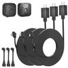 3Pack 30ft/9m Power Cable with Adapter and 1Pack Flexible Twist Mount and Weatherproof Protective Housing for Blink Outdoor 4 (4th Gen), Blink Outdoor/Indoor (3rd Gen) view 2
