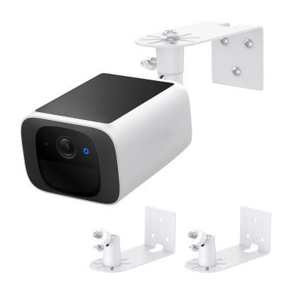 Metal Wall Mount Compatible with eufy SoloCam S220/C210, for eufyCam 2C/2C Pro, 2/2 Pro, 3C/S300, 3/S330, 360 Swivel and 90 Tilt Adjustable for Better View Angle, Camera Brackets for Eufy Camera