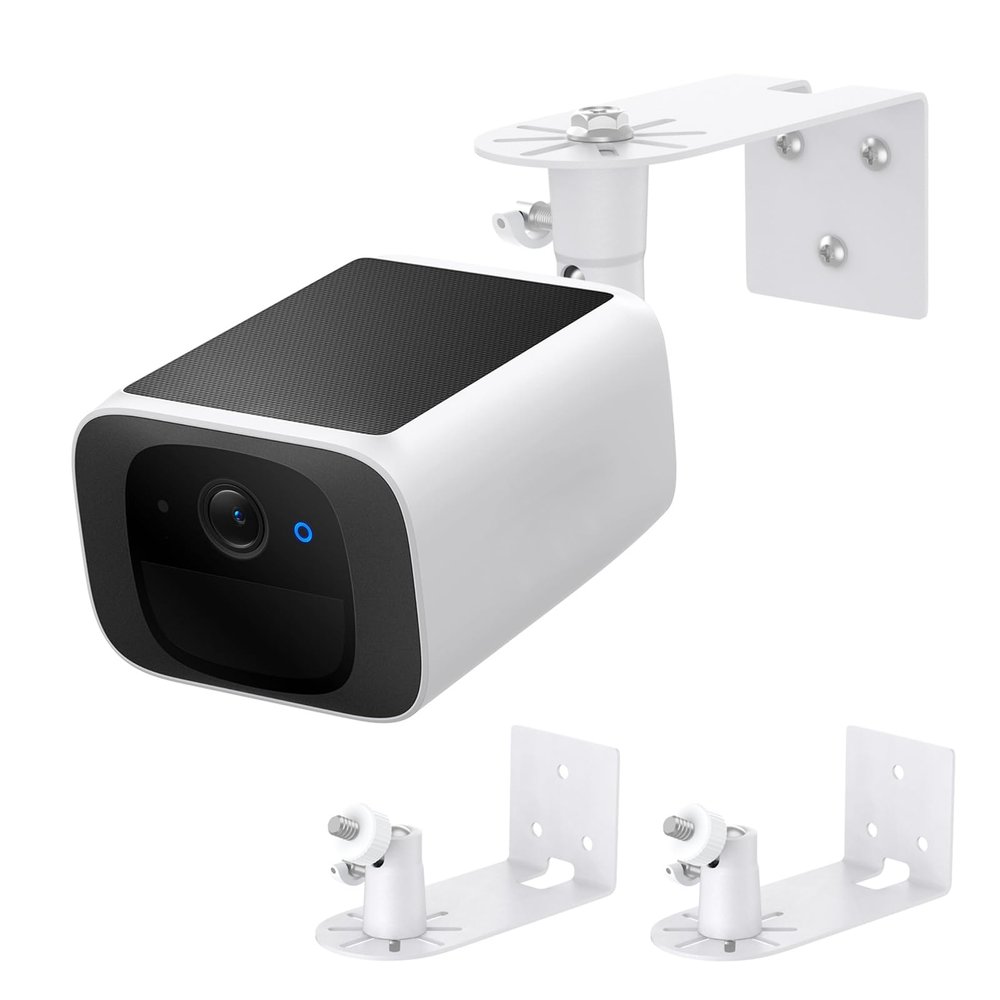 Metal Wall Mount Compatible with eufy SoloCam S220/C210, for eufyCam 2C/2C Pro, 2/2 Pro, 3C/S300, 3/S330, 360 Swivel and 90 Tilt Adjustable for Better View Angle, Camera Brackets for Eufy Camera