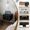 SKZOHROT 1 Pc CD Display Frame, 14.4" x 7.7" Display Disc and CD Box, Double Groove Signed CD Frame Made of Solid Wood for Self Standing, Home Decor CD Frame Display for Music Enthusiast (Black) view 4