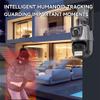 Andoer 2MP+2MP Wireless Monitor Camera Dual-Lens Wall Mount Smart WiFi Camera Waterproof Color Night Vision 2-Way Audio Humanoid Tracking PTZ Rotatable Wireless Security Camera for Home Office Outdoor view 2