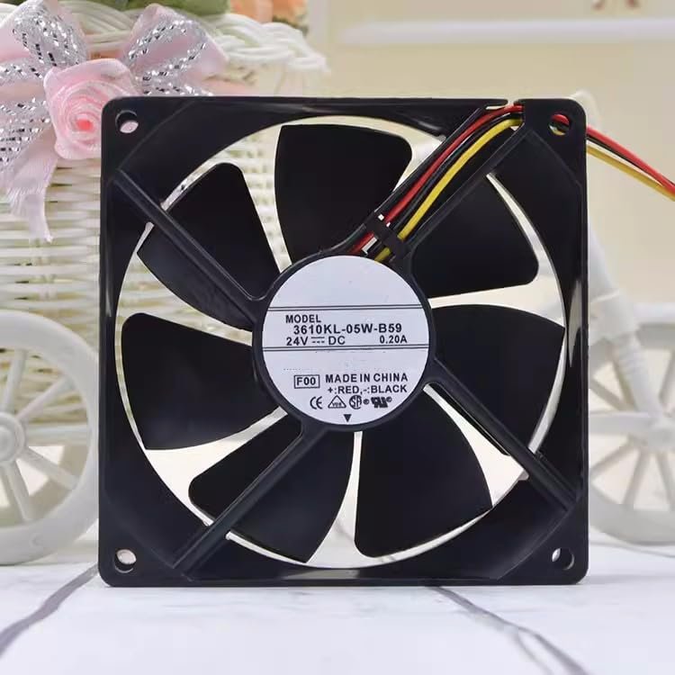for 9025 24V 0.20A 3610KL-05W-B59 9cm Frequency Converter 3-Wire Fan 9cm