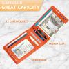 Men's Smart Bifold Wallet - Compatible with Apple Find My & Air tag Tracker, CarbonBlack05 Card Holder (Not for Android) view 4
