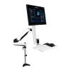 Monitor Mount Single Monitor Desk Mount, Sit Stand Workstation with keyboard tray and mouse box, Height Adjustable gas spring Single Monitor Mount Arm, Holds up to 13.2lbs Monitor Desk Stand(400mm) view 1