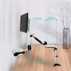 Monitor Mount Single Monitor Desk Mount, Sit Stand Workstation with keyboard tray and mouse box, Height Adjustable gas spring Single Monitor Mount Arm, Holds up to 13.2lbs Monitor Desk Stand(400mm) view 4