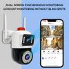Andoer 2MP+2MP Wireless Monitor Camera with Dual Lens Sound & Light Alarm Wall Mount Smart WiFi Camera Full Color Night Vision 2-Way Audio Humanoid Detection PTZ Rotatable Wireless Security Camera view 4