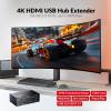 AV Access 4K HDMI KVM Extender, 120m/394ft Over Ethernet Cat5e/6, 1080P@120Hz, 3X USB 2.0 Ports, Zero-Latency, Plug and Play, KVM Webcam Extender for Gaming, Data Centers & Classrooms view 2