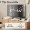 BFTOU Black Universal TV Stand Tabletop for 27 to 65 inch LCD Flat Screen TV,Max VESA 800 x 400mm, Height Adjustable TV Base Holds up to 88lbs view 2