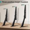 BFTOU Black Universal TV Stand Tabletop for 27 to 65 inch LCD Flat Screen TV,Max VESA 800 x 400mm, Height Adjustable TV Base Holds up to 88lbs view 3