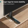 BFTOU Black Universal TV Stand Tabletop for 27 to 65 inch LCD Flat Screen TV,Max VESA 800 x 400mm, Height Adjustable TV Base Holds up to 88lbs view 4