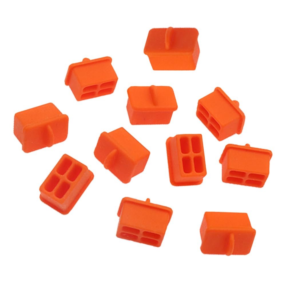 SFP Dust Covers, Fiber Optical Port Plug, Anti-dust Caps, Silicone Protector for Transceiver Module/Switch/Network Cards/Router/Media Converters, 10pcs/Pack