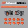 SFP Dust Covers, Fiber Optical Port Plug, Anti-dust Caps, Silicone Protector for Transceiver Module/Switch/Network Cards/Router/Media Converters, 10pcs/Pack view 2