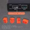 SFP Dust Covers, Fiber Optical Port Plug, Anti-dust Caps, Silicone Protector for Transceiver Module/Switch/Network Cards/Router/Media Converters, 10pcs/Pack view 3