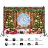 20x10ft Christmas Backdrop Christmas Tree Photography Background Ice Clock Golden Bell Backdrop Festival Boxes Various Socks Decoration Christmas Event Party Decorations Holiday Photo Background view 3