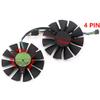 4Pin Graphics Card Cooling Fans Suitable for Asus Strix GTX 1060 960 950 750ti EX GTX 1050 1050Ti R9 370 Series Desktop T128010SH 75mm 12V 0.25A 4PIN Video Card Cooler Fans GPU Fan view 4
