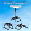 Starlink Gen 2 Roof Ridge Mount - No-Drill Installation Pole Mounting Kit with Pipe Adapter for Tilt Angle Adjustment, Compatible with Starlink V2 Standard Actuated Dish view 3