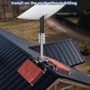 Starlink Gen 2 Roof Ridge Mount - No-Drill Installation Pole Mounting Kit with Pipe Adapter for Tilt Angle Adjustment, Compatible with Starlink V2 Standard Actuated Dish view 4