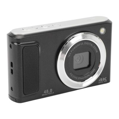 48MP Digital Camera, 16X Zoom Point and Shoot Camera with Microphone and 4K Ultra HD Video Recording, 2.8in Screen, Shake, Fill Light Self Timer Pause Function. (Black)