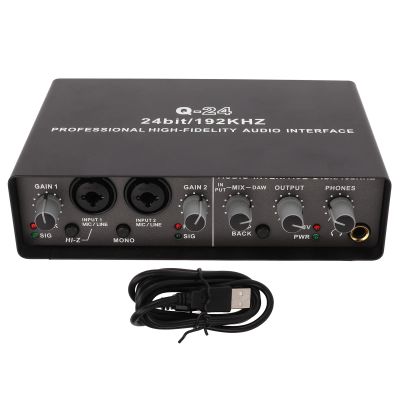 CCYLEZ Sound CardSound Card USB External Karaoke Recording Mobile Audio Mixer PC Portable Computer Recording USB External Sound Card for Live Streaming Recording and Gaming