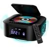 KLIM Boombox E1 - CD Player Portable Audio System + Extra BASS with Subwoofer + FM Radio, CD MP3 Bluetooth AUX USB + Wired and Wireless Mode Rechargeable Battery + Remote Control view 1