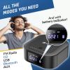 KLIM Boombox E1 - CD Player Portable Audio System + Extra BASS with Subwoofer + FM Radio, CD MP3 Bluetooth AUX USB + Wired and Wireless Mode Rechargeable Battery + Remote Control view 3
