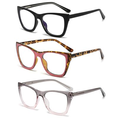 bullabulling Reading Glasses for Women Men - Blue Light Blocking Computer Readers Square Anti Glare/Eyestrain (c1/c3/c5, 2.50, x)
