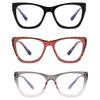 bullabulling Reading Glasses for Women Men - Blue Light Blocking Computer Readers Square Anti Glare/Eyestrain (c1/c3/c5, 2.50, x) view 2