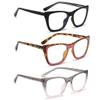 bullabulling Reading Glasses for Women Men - Blue Light Blocking Computer Readers Square Anti Glare/Eyestrain (c1/c3/c5, 2.50, x) view 4