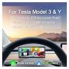 9" LCD Screen Wireless Carplay Dashboard Instrument ClusterCompatible with Tesla Model 3/Y GPS Navigation Multimedia Digital Speedometer(9-Y Compatible with Intel Atom) view 3