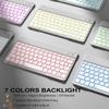 aoub for iPad 11th 10th Generation Case with Keyboard -7 Color Backlit Wireless Detachable Keyboard, Folio Cover with Pencil Holder for iPad (A16) 11 inch 2025/10th Gen 10.9 inch 2022, Gray view 4