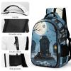 BTCOWZRV Travel Backpack for Men Women Casual Daypack Halloween Grave Dark Moon Spider Tree Laptop Backpack Computer Bag Lightweight Shoulder Bag view 4