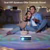 FUDONI P3 Bluetooth Projector and S1 Netflix Projector, Outdoor Movie Projector with WiFi and Bluetooth Native 1080P 4K Supported view 3