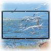 GJPXFR Wall Projector ScreenPortable Anti Crease Indoor Projection ScreenWashable Movie Screen for Room WallEasy to Install(16:9,50in) view 1