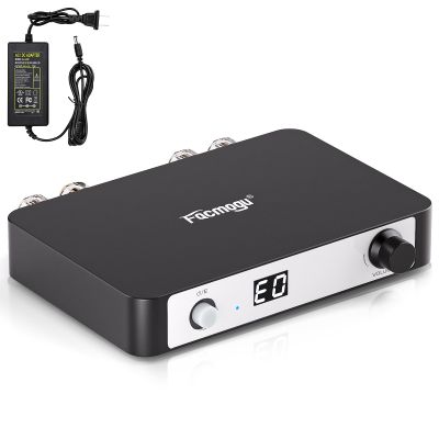Facmogu M9 Stereo Audio Amplifier, 300W Home 2 Channel Wireless Bluetooth 5.0 Power Amp w/24V Adapter, TPA3255 300W x 2 Class D Stereo Digital Amplifier with DSP for Wired Speakers, Home Audio System