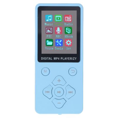32GB MP3 Player with 5.0, MP3 MP4 Player for HiFi Music with 1.8 Inch Color Screen, Portable Music Player Supports Pictures Video Electronic Books Recording (Blue)