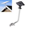 Gen 3 Long Roof J Mount, Adjustable Pivot Roof Pole Mounting with V3 Pipe Flat Adapter, Wall Mount Bracket for Standard Dish Internet Kit Satellite view 1