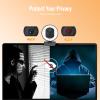 Angetube 4K Webcam with Light for PC: UHD 4K, TOF Auto Focus, Dual AI Noise-Cancelling Mics, 1080p@60FPS, USB Streaming Webcam w/Privacy Cover for Laptop/Mac/Desktop/PC Work w/Zoom/Teams/Google Meet view 4