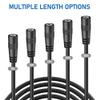 YQMAJIM 2.5mm Dash Cam Rear Extension Cable, (25Ft Thicker) Backup Extension Cord, Reverse Adapter Wire, Mirror Cam Rear View Extension Cable Fits 4Pin&5Pin Dashcam view 4