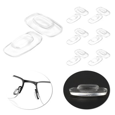 LenzProse 6 Pairs Anti Slip Nose Pads for Oakley Cartridge OX5137/Cathode OX3233/Coldfuse/Diecutter OX3229/Latch OO4128 OX8134 OO9394 OX513, Silicone Nosepiece Replacement