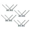 GZHERVICES 4 Pair Razor Wire Bracket, Hot-dip Galvanised V-Bracket, Barb Wire Extension Bracket, Roll Concertina Garden Fence Wire Bracket view 1