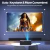 FUDONI GC888 Projector and S1 Netflix Projector, Native 1080P 4K Supported, Auto Keystone & Electric Focus Movie Projector view 3