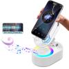 AKLLCCR Wireless Induction Audio Bluetooth Speaker 5in1 Phone Holder Emergency Rechargeable (3000mAh) with Colorful Ambient Light 300 Foldable for Tablet iPhone Android, Gifts for Men Women (White) view 1