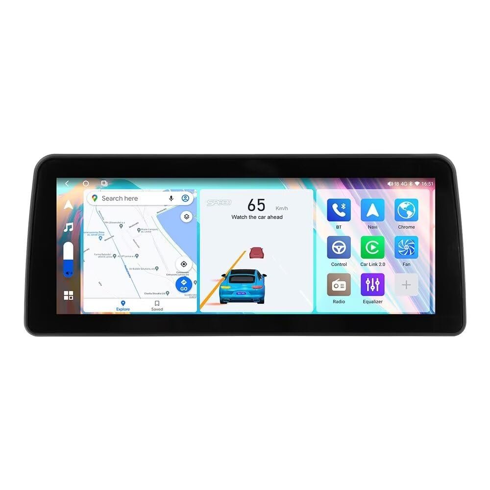 12.3" 2K QLED Screen 8Core 4+64GB Car Stereo for Jeep Wrangler 3 JK 2011-2017 Radio Upgrade Android 12 Head Unit with Car-Play Android Auto/DSP/FM/AM/5G WiFi/SWC
