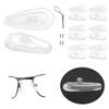 LenzProse 6 Pairs Replacement Nose Pads for Oakley Conductor 6 OO4106/Conductor 8 OO4107/Conductor OX3186/Gauge 3.2 Blade OX5128/Gauge 5.1 OX5125, Soft Nose Pieces Guard Replacement view 1