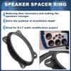 INFINAUTO Speaker Spacer Ring Tweeter Speaker Spacer Adaptor for 6x9" for Toyota Avalon 2004-2015 ABS Black Waterproof view 3